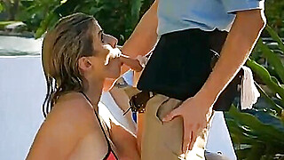 MILFs on vacation squirt on the pool waiters hard dick Porn Video