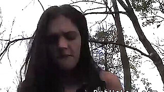 Young beautiful babe fucks agent outdoor Porn Video