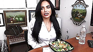 Selena Santana spanked and fucked hard at job interview Porn Video