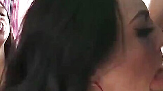 3 sluts choke on dick and rim his asshole Porn Video