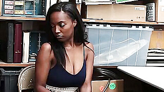 Ebony shoplifter Daya Knight punished for sex Porn Video