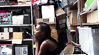 Ebony shoplifter Daya Knight punished for sex Porn Video