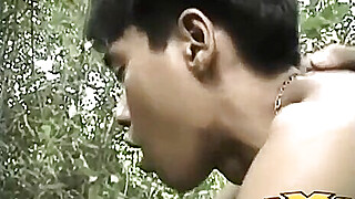 Horny Asian gay dude licks his lovers big balls Porn Video
