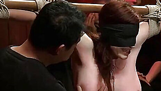 Curvy redhead gets bound and humiliated in a crowded bar Porn Video