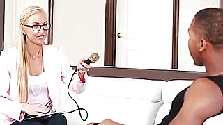 Interview teen Kara gets mouth and pussy stuffed with BBC Porn Video