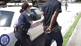 Nasty and busty police whores fucked hard by a black guy they arrested Porn Video