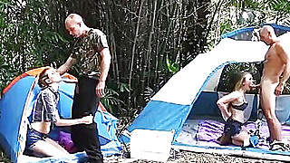 Innocent Camping Took a Wrong Turn into Group Orgy Porn Video