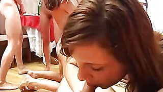 Nude dancing party ends up as a college orgy Porn Video