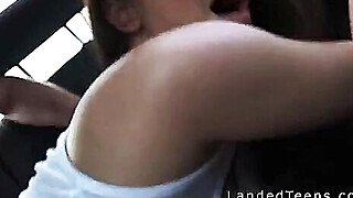 Teen flashing natural tits to stranger Porn Video