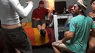 Horny frat boys have a cock sucking party no girls Porn Video