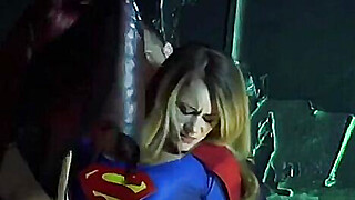 Bat Girl, Supergirl and Wonder woman in Dark Seduction Porn Video