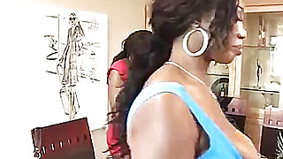 Interracial Ebony FFM Threesomes woth Busty Hoes Porn Video