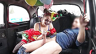 Gal in clown costume fucked by the driver for free fare Porn Video