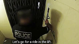 Fake Cop Leggy office slut fucks cop in an elevator Porn Video