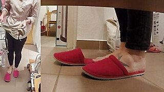 Cute girl's shoes cummed VIII she wears them (barefoot)! Porn Video