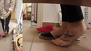 Cute girl's shoes cummed VIII she wears them (barefoot)! Porn Video