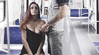Oh No He Cummed on Me on Train Porn Video