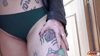 German Scout - Inked Small Tits Dirty Girl Silvia Ruby Pick up for Casting Fuck Porn Video