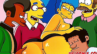 All in on a Gang Fuck The Simptoons Porn Video