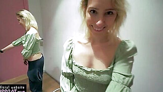 Risky Public Anal in Zara Fitting Room Porn Video