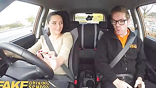 Fake Driving School Hot learner Kristy Black fucked doggy Porn Video