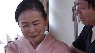 Japanese grandma fuck teenager man Porn Video