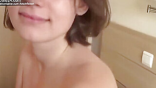 Cute short haired amateur teen porn video