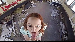 Big Tits Redhead Teen Fucked For Cash In Abandoned Train POV Porn Video