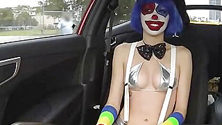 Mikayla Mico in costume banged in public and cum swallows Porn Video