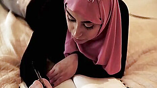 Stepdad gets to fuck his incredibly sexy Arab daughter here Porn Video