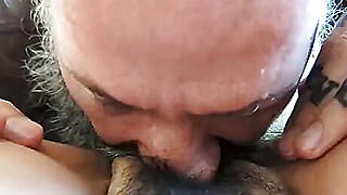 Mature Gringo Licks, Eats and Savors Sweet Mexican Pussy Porn Video
