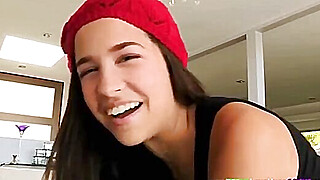 Booty teen facialized after sucking bigcock Porn Video