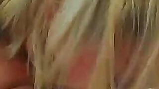 Busty blonde doing titjob and blowjob at same time Porn Video