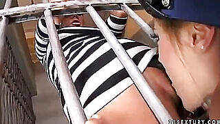 Horny Anita Pearl and Vega Vixen pussy licking action in jail Porn Video