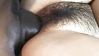 Asian plumper has her hairy cunt destroyed by a BBC Porn Video