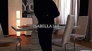 Redhead maid Isabella Lui catches thief in the act before anal fuck Porn Video