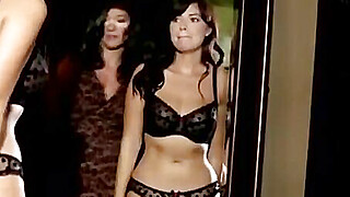 Brunette MILF finds babysitter trying her lingerie Porn Video