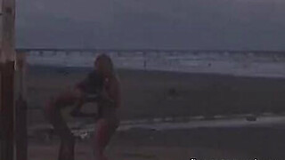 My wife's first time with another woman on the beach Porn Video