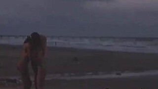 My wife's first time with another woman on the beach Porn Video