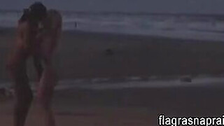 My wife's first time with another woman on the beach Porn Video