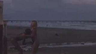 My wife's first time with another woman on the beach Porn Video