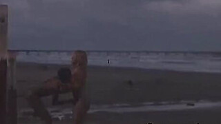 My wife's first time with another woman on the beach Porn Video