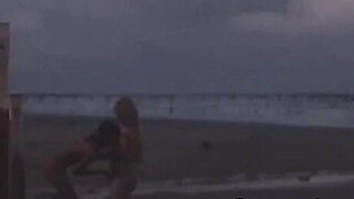 My wife's first time with another woman on the beach Porn Video