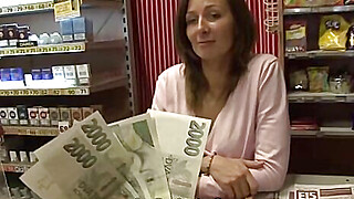 Slender czech MILF getting pounded hard in her shop Porn Video