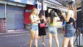 Pattaya Walking Street Nightlife and ladyboy,Thailand 2020 Porn Video