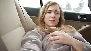 My naughty girlfriend and me having adventure fucking in car and got caught Porn Video