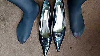 Monica crossdresser shoeplay Porn Video