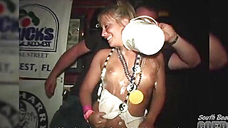 sexy college girls doing their first wet tshirt contest ever spring break Porn Video