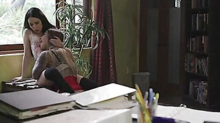 Secretary catches her boss masturbating and having sex Porn Video