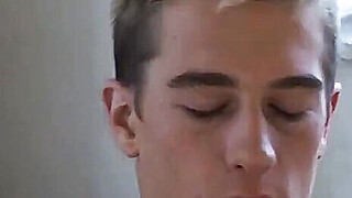 Gay twink pushes tongue in ass Porn Video